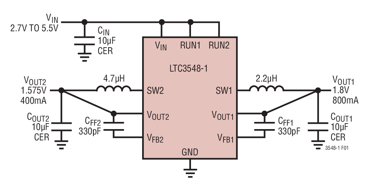 LTC3548-1Ӧͼһ